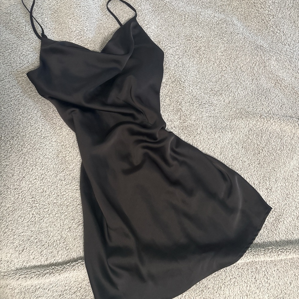 Silk cowl neck urban outfitters evening dress